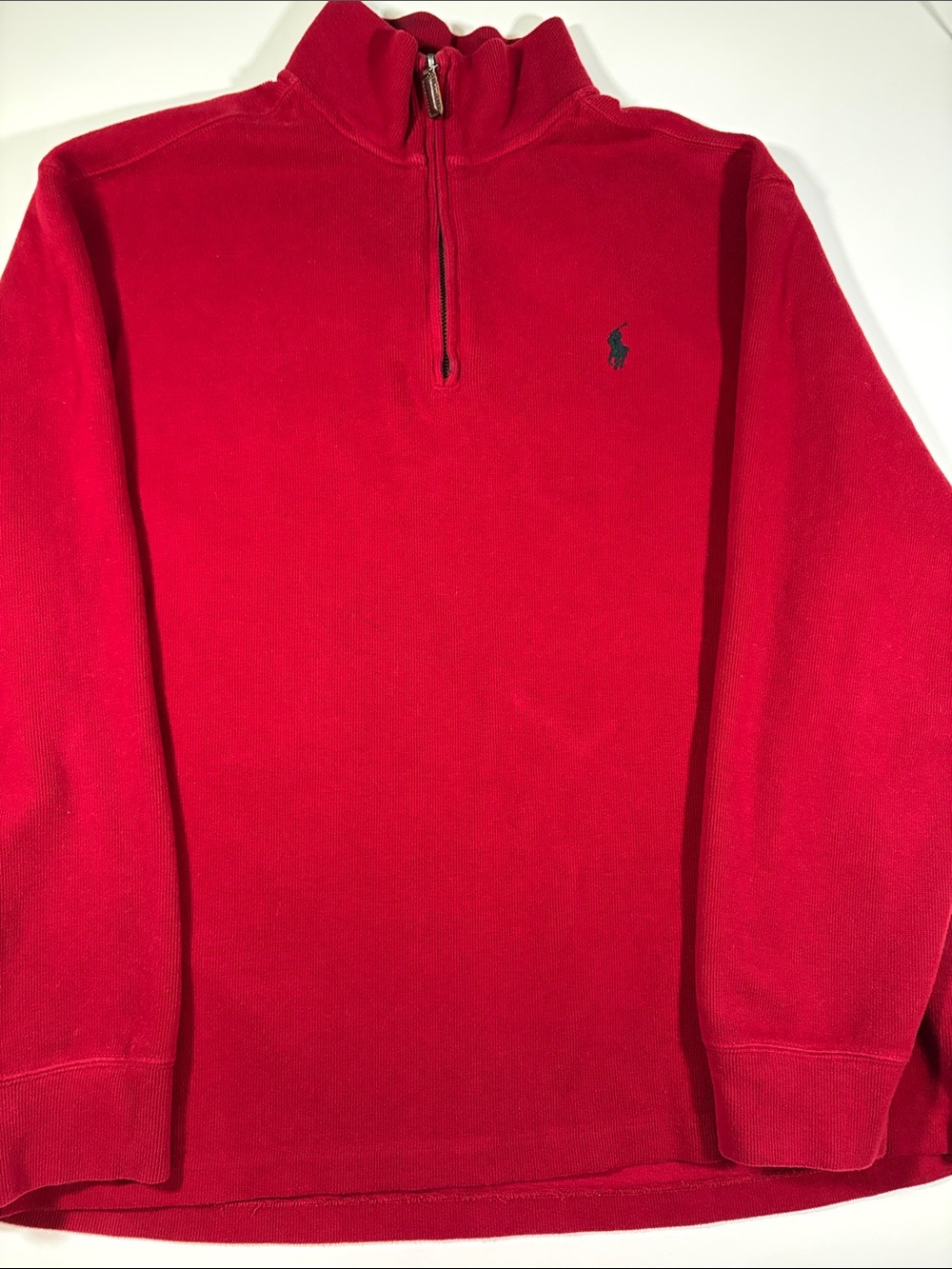 Polo by Ralph Lauren Red Half-Zip Pullover Sweater